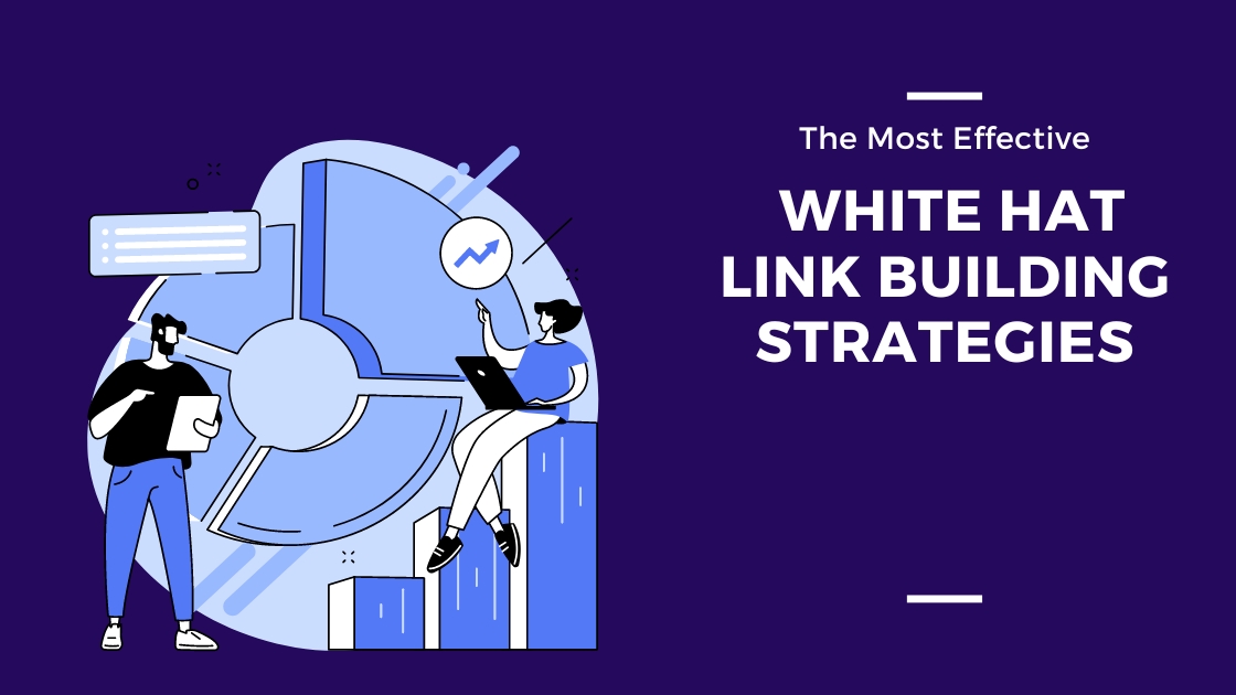man and woman strategising over link building strategies
