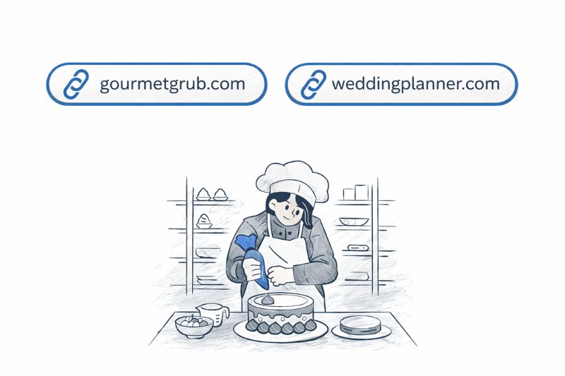 Backlink example showing how to grow catering business through authority links