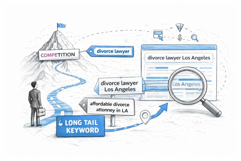 Fastest Way to See SEO Results for a Family Law Practice using long-tail keywords
