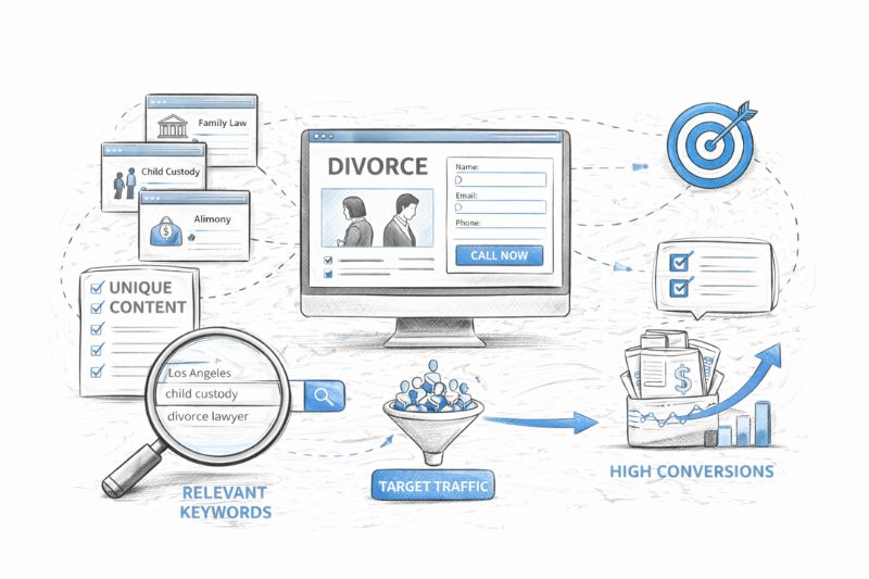 Fastest Way to See SEO Results for a Family Law Practice through targeted traffic and conversions