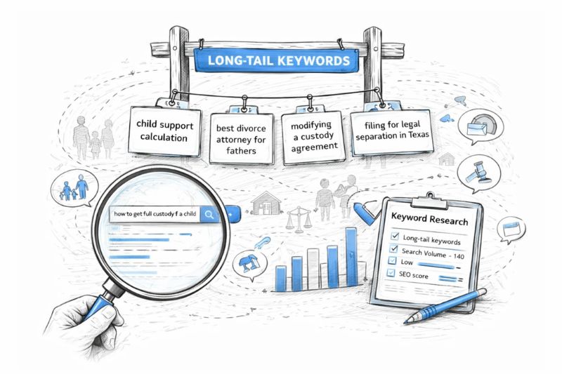 Fastest Way to See SEO Results for a Family Law Practice with long-tail keyword research
