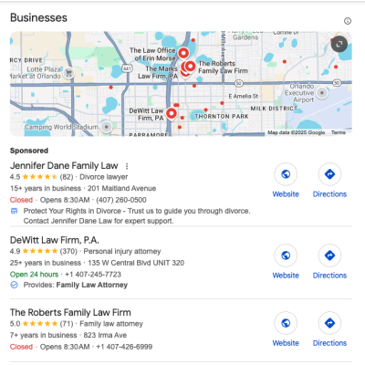 family law firm seo map pack family law firm seo map pack